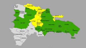 COE mantiene a 6 provincias en alerta amarilla y 18 en verde por efectos de vaguada