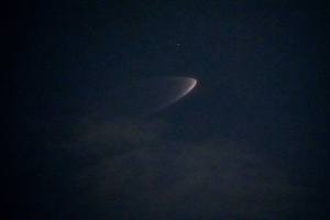 Fue visible desde RD el lanzamiento del cohete Falcon 9-22