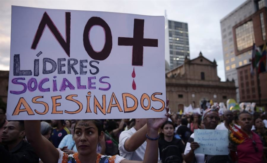ONU ha recibido 43 denuncias por asesinatos de líderes sociales en Colombia en 2024