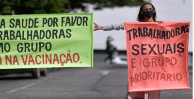 Prostitutas de Brasil en huelga para reclamar vacunas anticovid