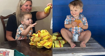Un niño de 2 años estadounidense encarga 31 hamburguesas con el teléfono de su mamá